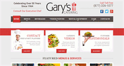 Desktop Screenshot of garyscatering.com